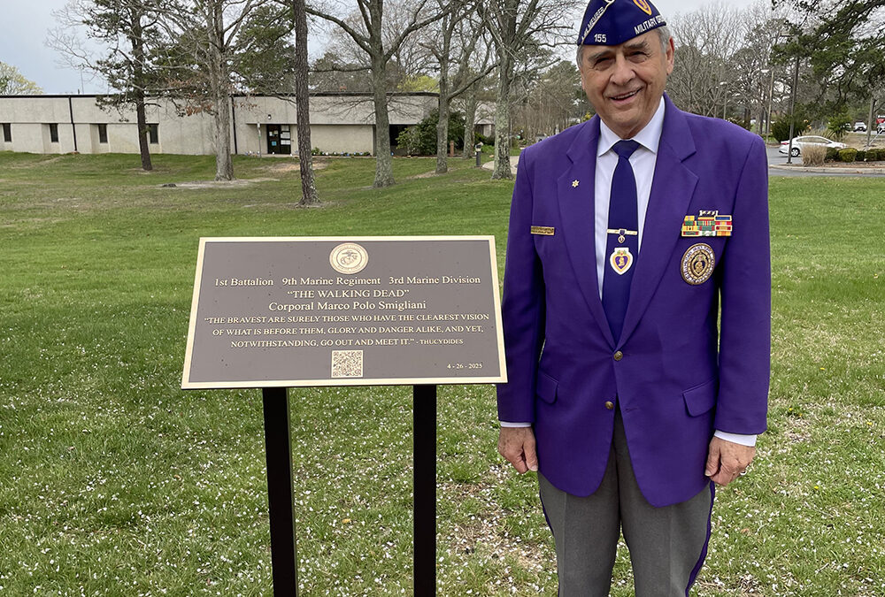 EHT to dedicate Marco Polo Smigliani Purple Heart Way