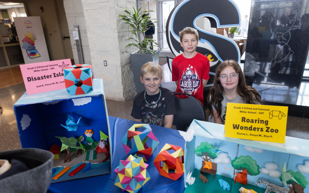 EHT Fifth Graders Join Stockton Students for Origami Showcase